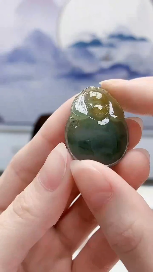 未镶嵌定制翡翠1502ry-毛货挂件3