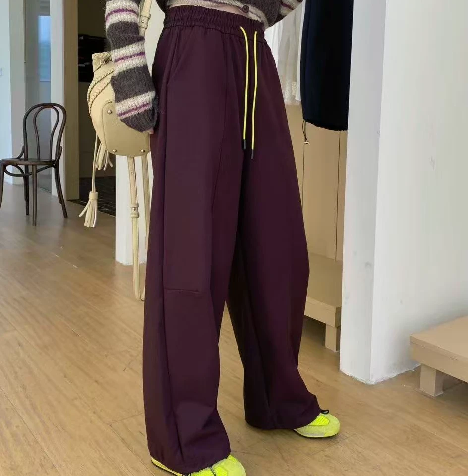 秋季新款降落伞工装裤女百搭