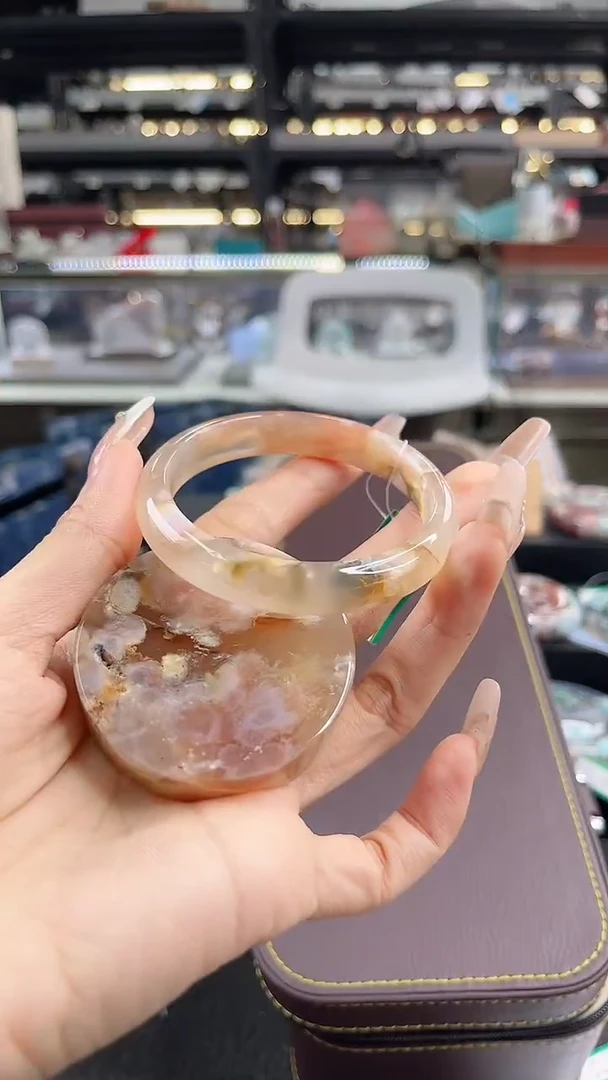 未镶嵌手镯石英质玉54圈口 （赠品镯心）3886683