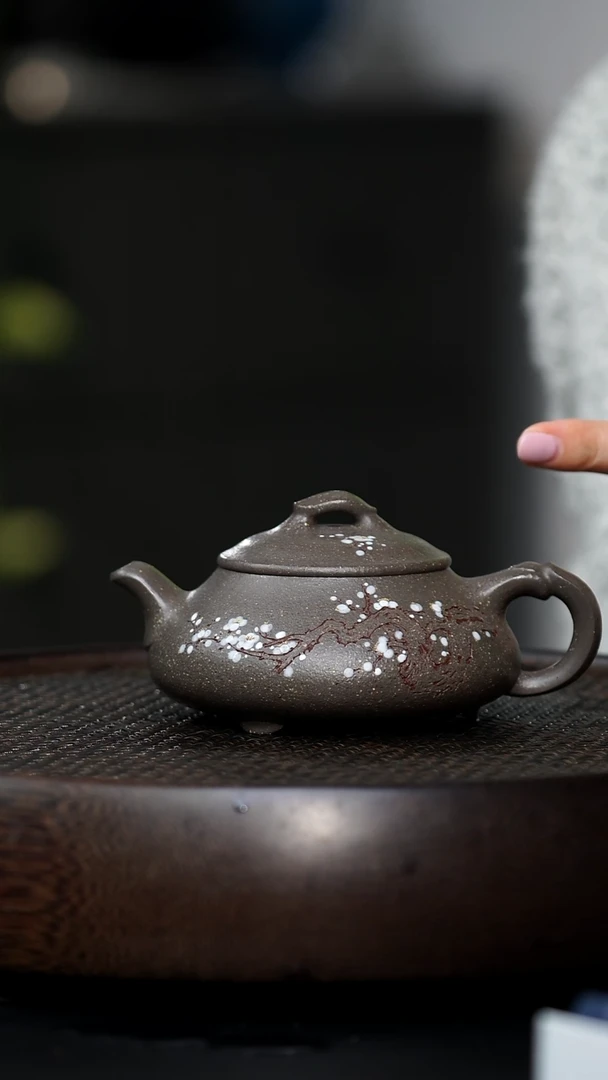 ?**?ZJB-0068简瓢（腊梅）-粗砂天青-190cc