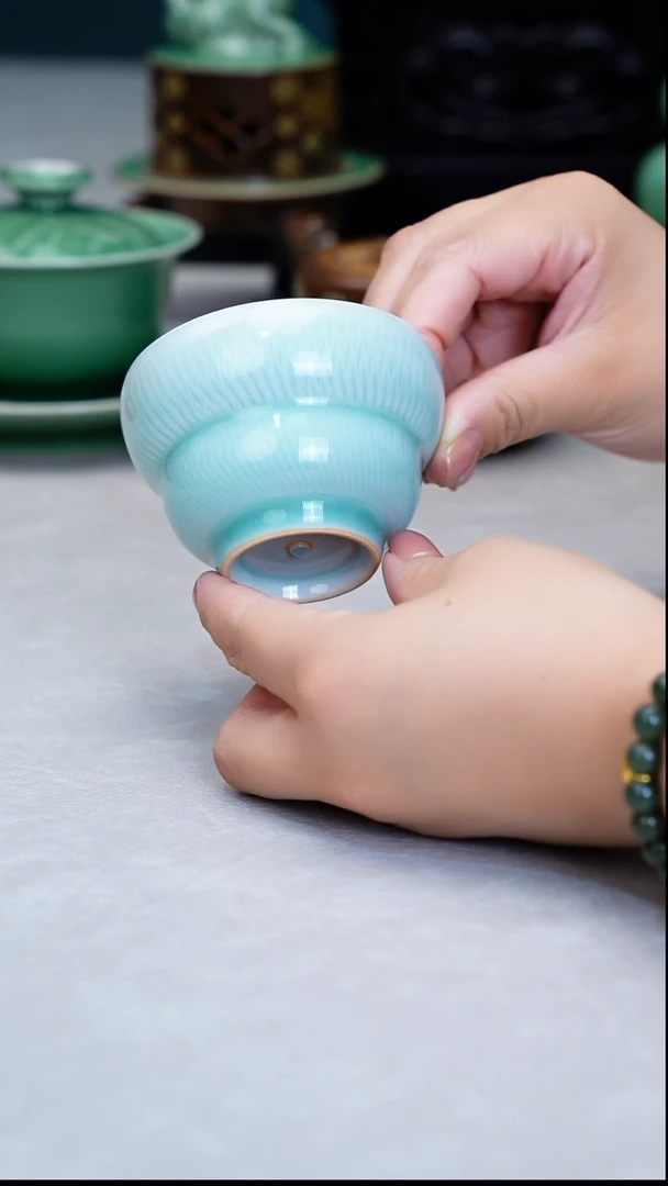 龙泉窑手工茶器包邮