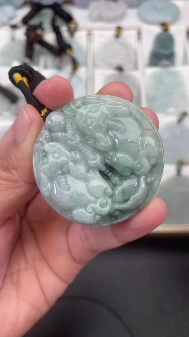 颈饰未镶嵌翡翠天然缅甸翡翠A货418