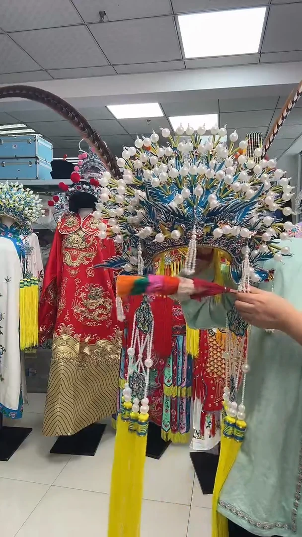 渡***己戏曲好五凤冠+1.5米翎子翎坐