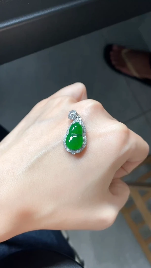 银S925镶嵌戒指翡翠51151