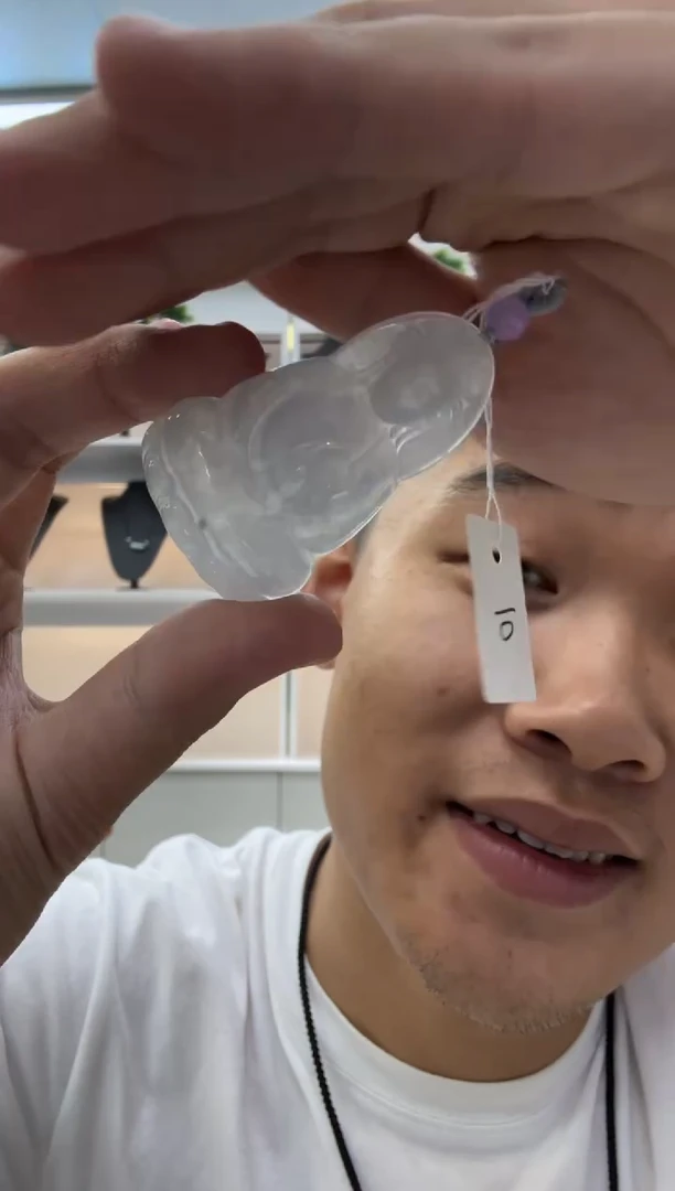 翡翠未镶嵌颈饰天然翡翠A货孤品一件