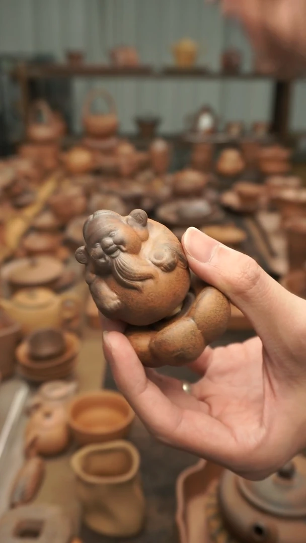 老岩泥原矿料老岩泥 财源滚滚 转转财神