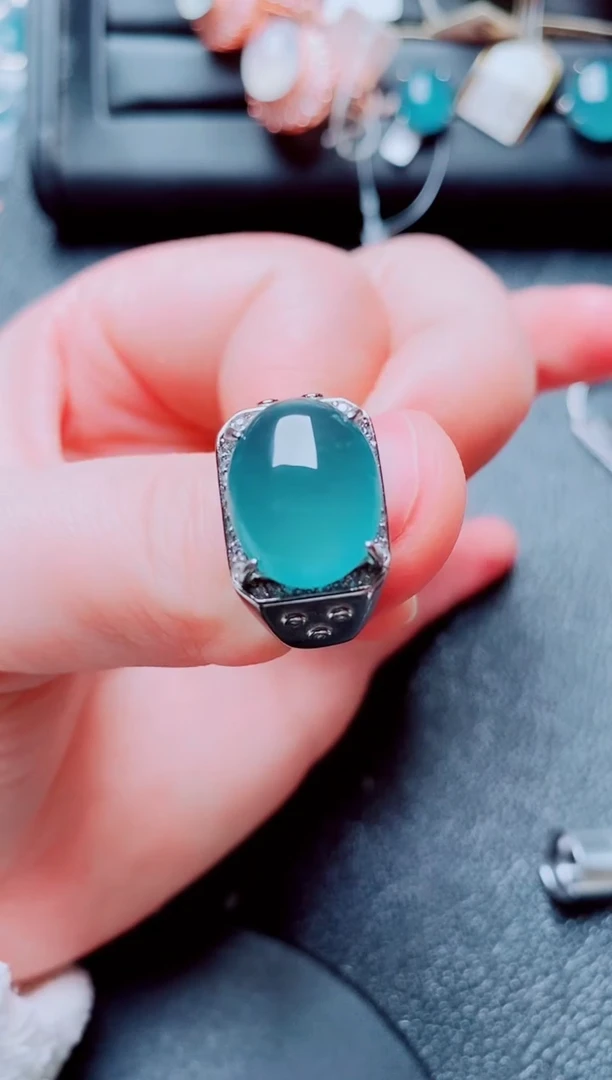 银S925镶嵌戒指翡翠1111