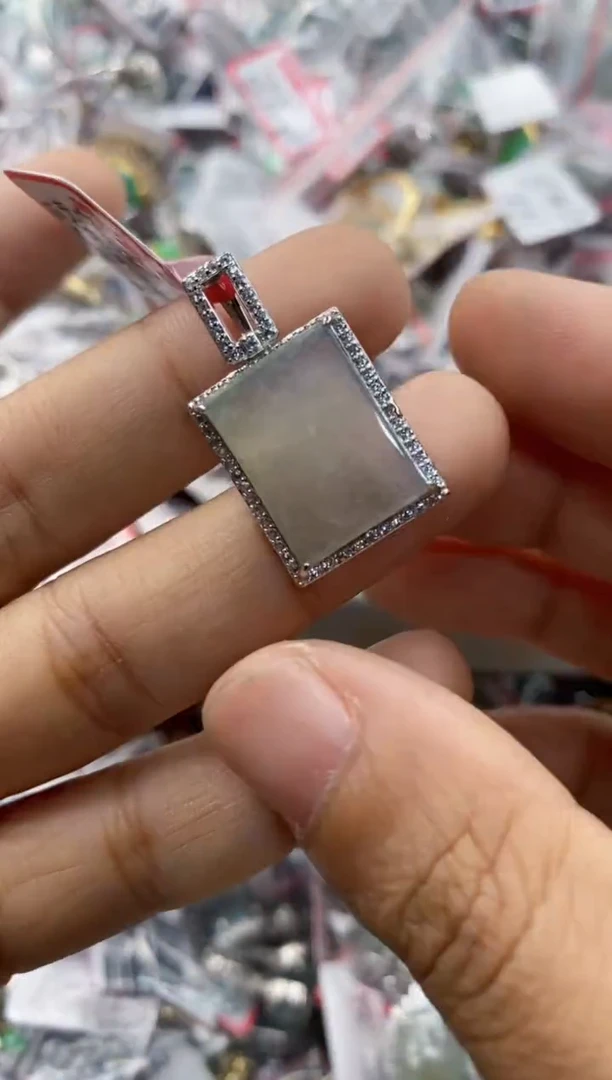 银S925镶嵌戒指翡翠444                   6