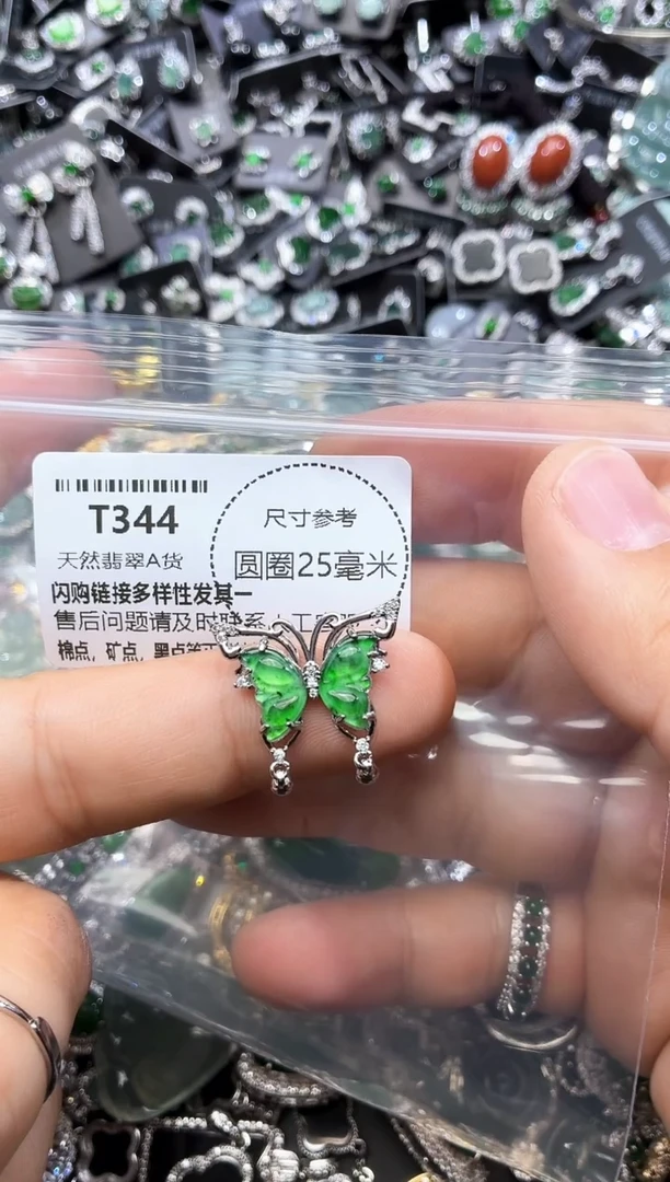 翡翠未镶嵌颈饰T344吊坠