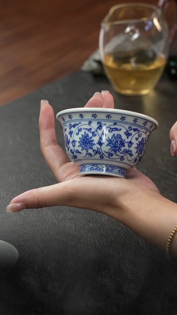 杯子三更有梦|拙泥柴窑  缠枝莲压手