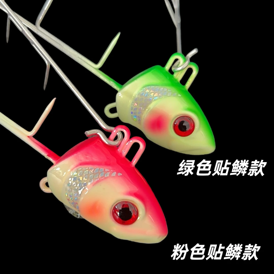 太刀鱼天亚带鱼专攻电子诱鱼灯夜光双钩铁板夜间钓翘嘴专用假饵