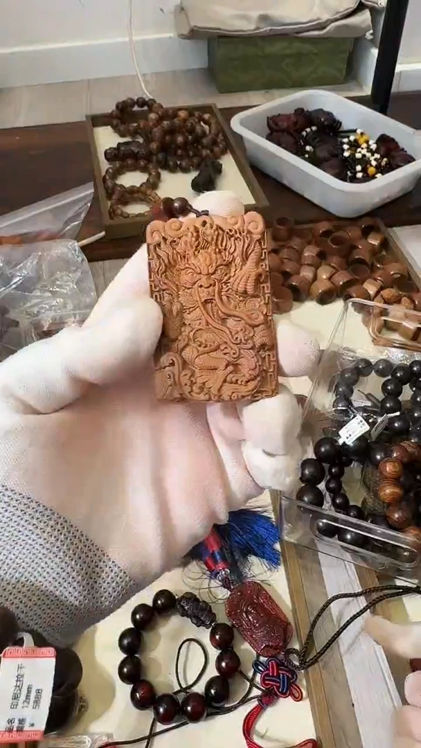 木质孤品雷击木龙牌