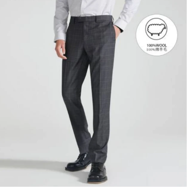 【可配套】思家 男款暗纹正装西裤 06C44 DM24F315