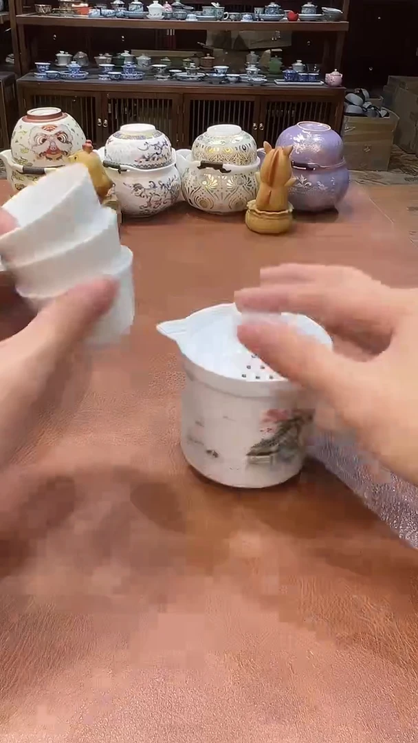 真的很便宜会开片的旅行茶具