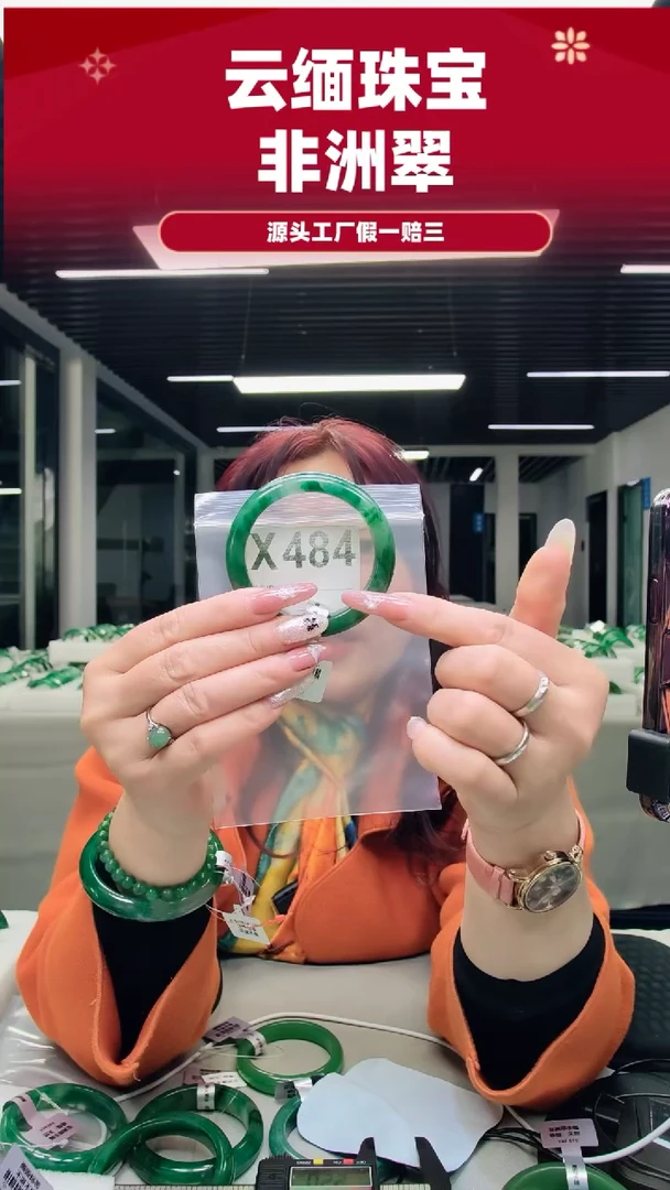 未镶嵌手镯石英质玉（非洲翠）56圈口X484