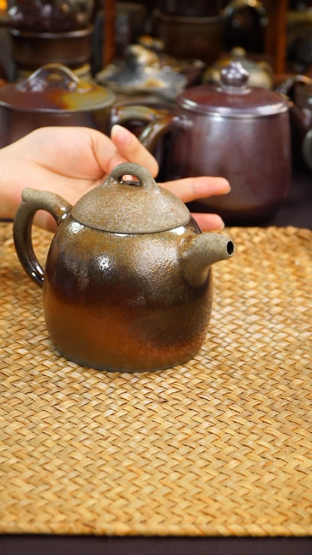 茶壶紫砂用****9纯自然紫砂柴烧