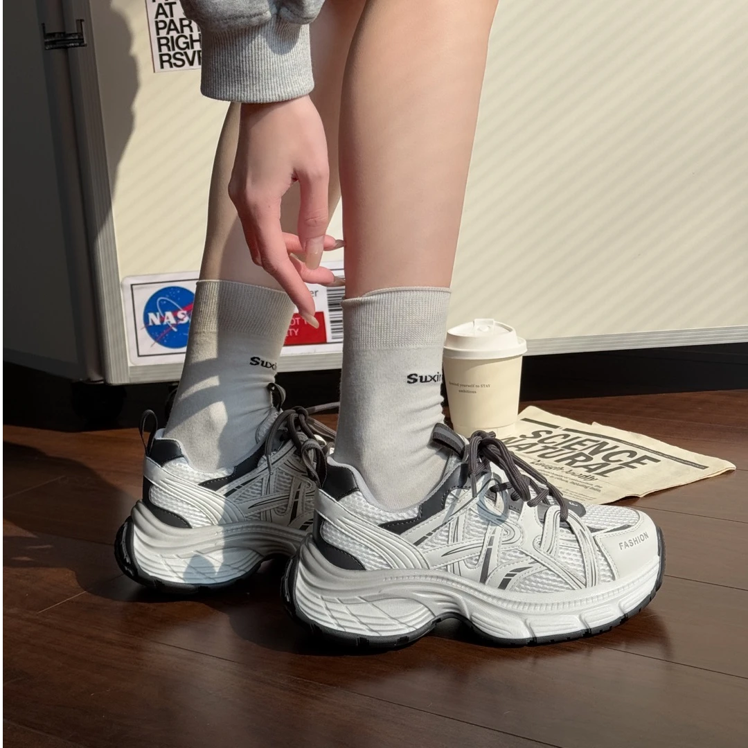 【大美专属】网红韩版网面薄款舒适休闲潮流老爹鞋（2060）