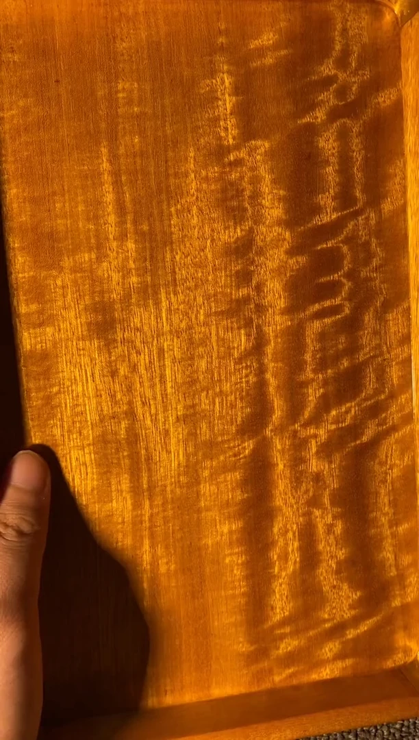 【闪购商品】金丝楠木艺金丝楠文承盘F3