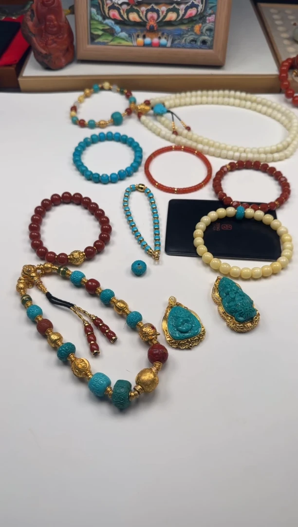 绿松石未镶嵌配饰配饰只****～配饰配饰