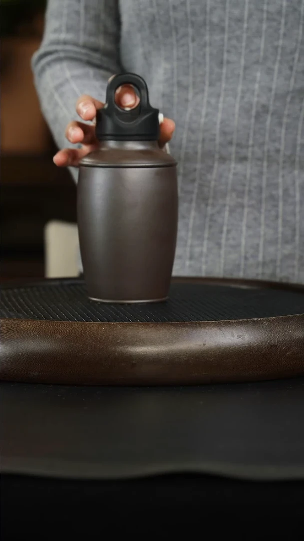茶壶紫砂14 青灰泥柴烧 车载保温杯