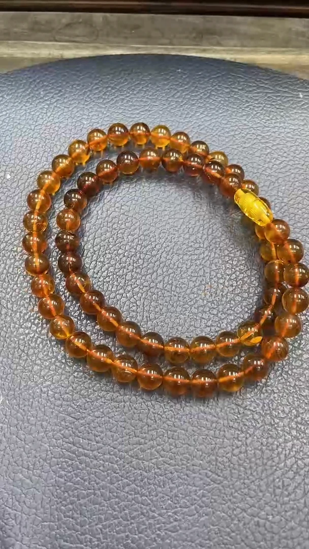 裸石琥珀未镶嵌天然紫罗兰卡8项链假一赔十多样性发其一