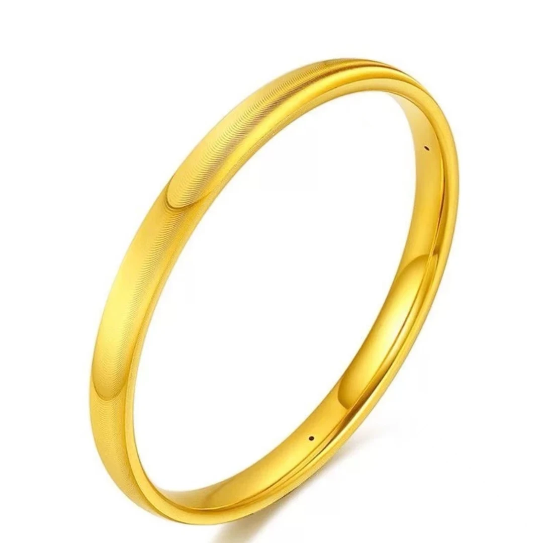 铜合金手镯 精品重工猫眼手镯亮面精美光面时尚窄版经典镭射单圈