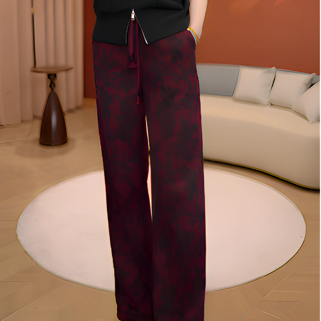 国潮织花显瘦直筒裤【241/庄/萍2/】