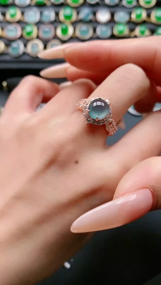 【闪购商品】翡翠戒指银S925镶嵌1111111111