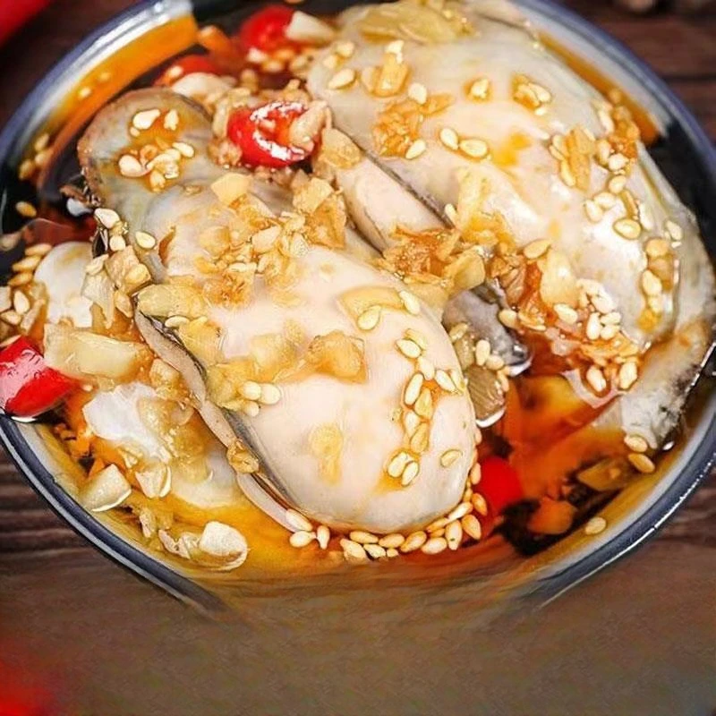 蒜蓉生蚝头即食麻辣生蚝肉海鲜熟食新鲜海蛎子小吃下饭菜
