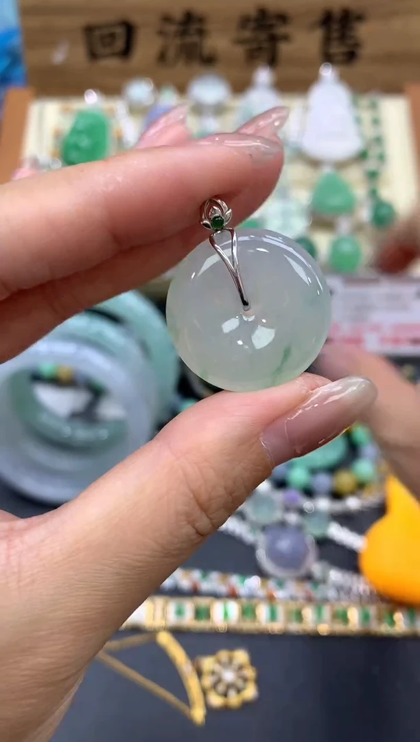 【闪购商品】翡翠颈饰18K金镶嵌419-中国好珍宝