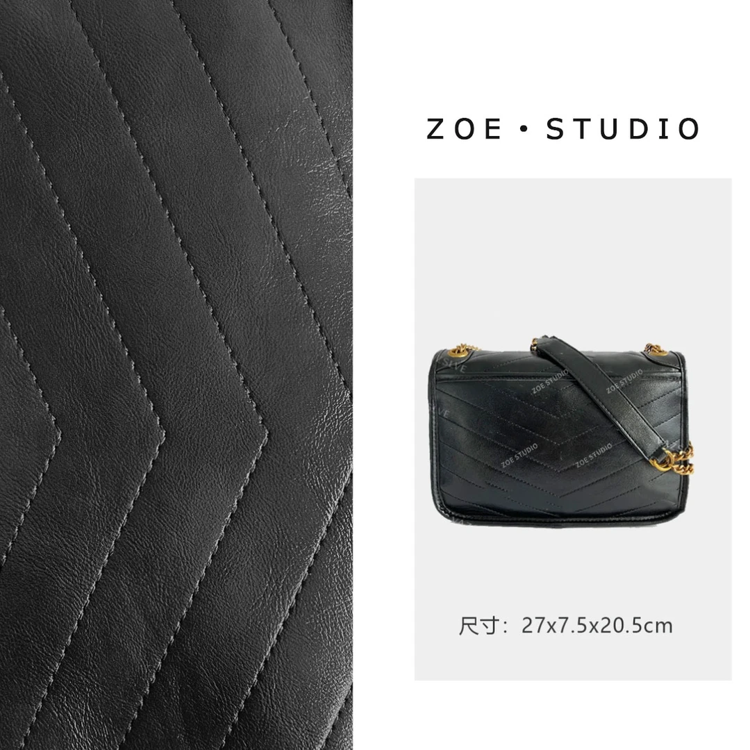 【佐伊甄选】FES-5161-黑色轻奢女士时尚通勤小众气质百搭斜挎包