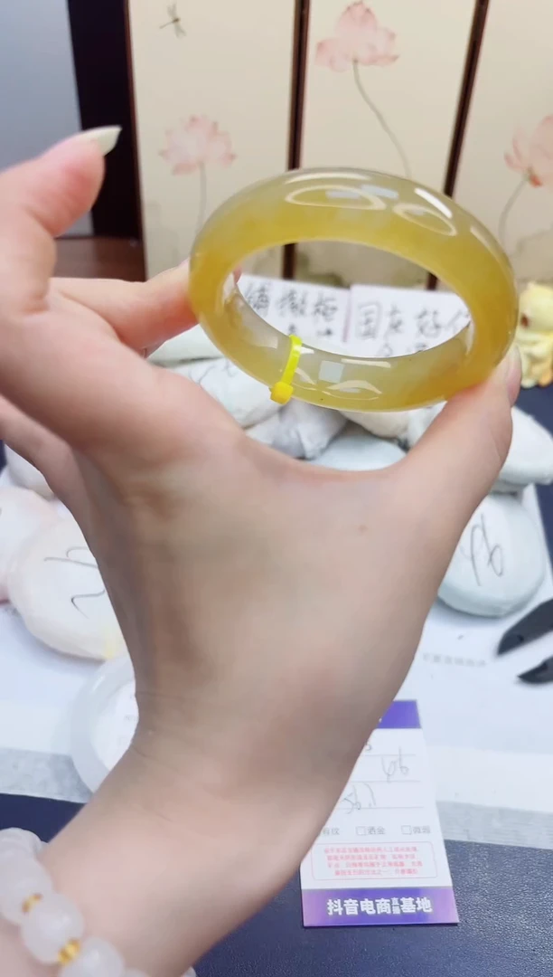 未镶嵌手镯石英质玉275-财气镯-圈口56