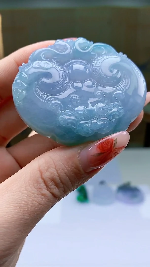 【闪购商品】定制翡翠未镶嵌4902ty-毛货挂件