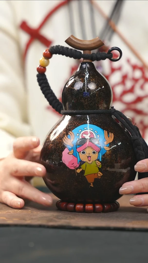 【闪购商品】RY184漆艺酒葫芦不包手串及旋转底座