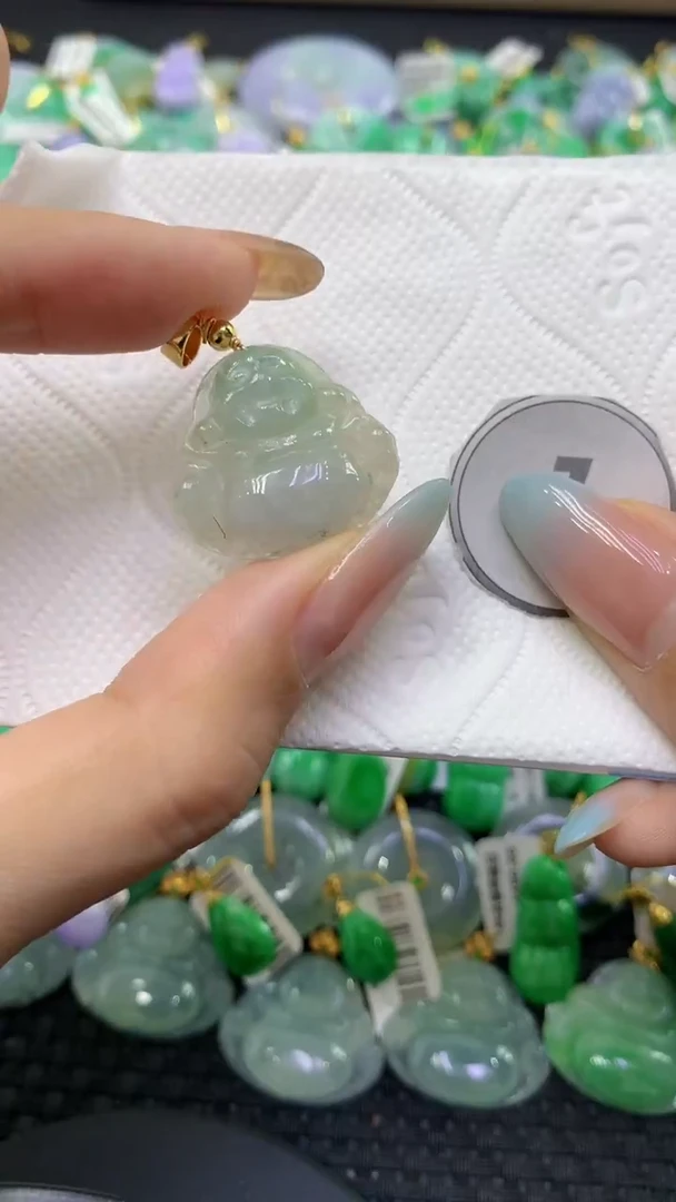 颈饰未镶嵌翡翠天然缅甸翡翠A货