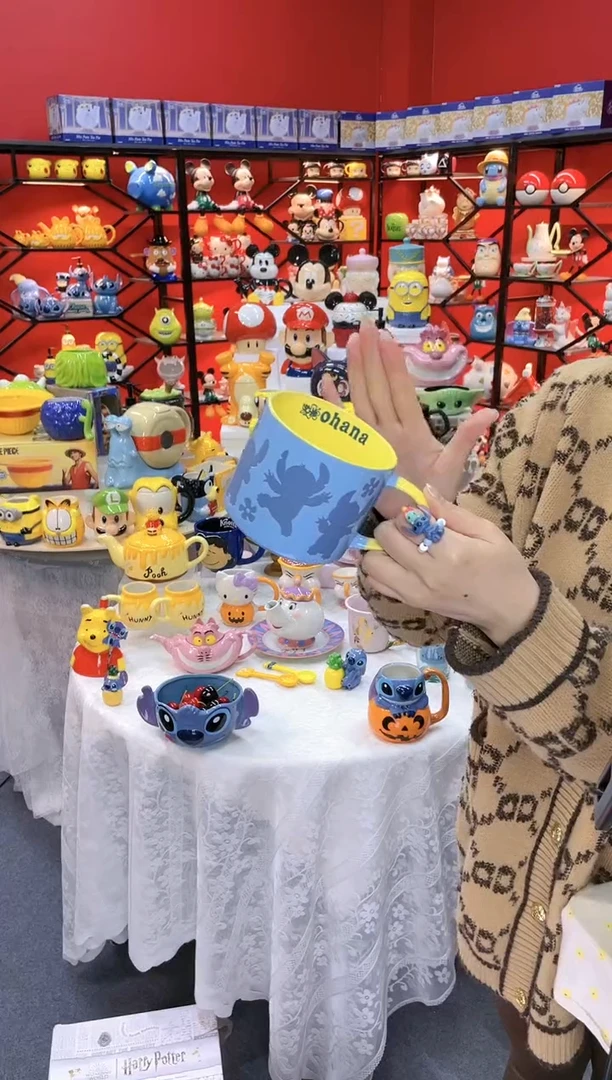 【闪购商品】1@@陶瓷杯史迪仔杯子