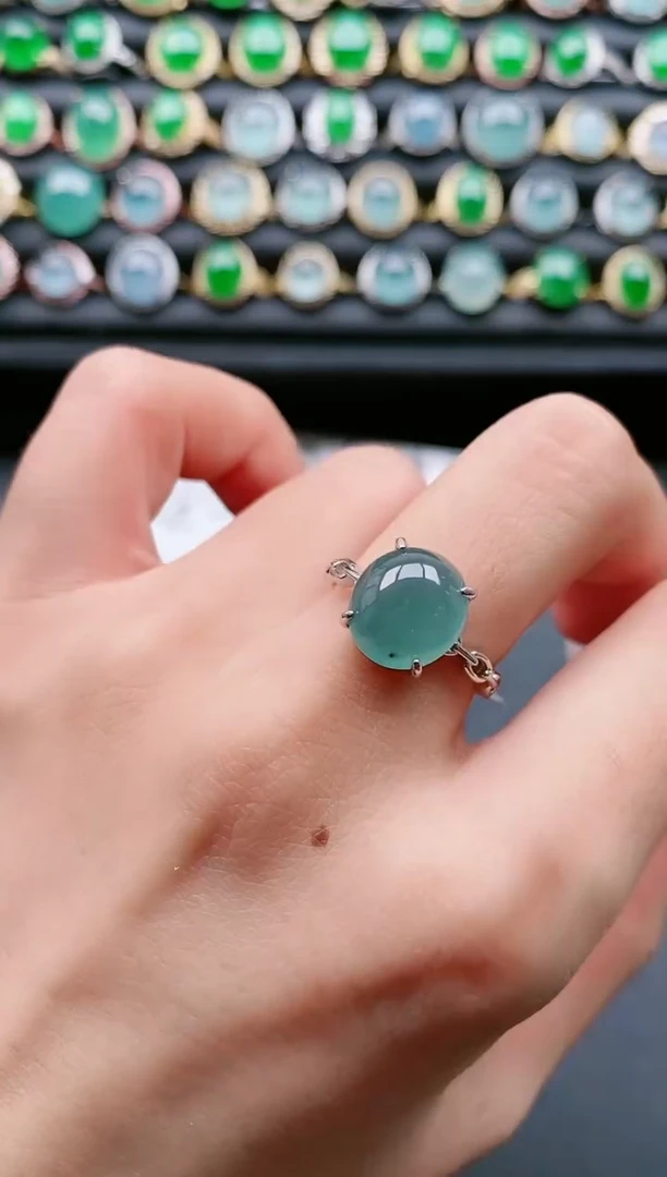 【闪购商品】翡翠戒指银S925镶嵌11111