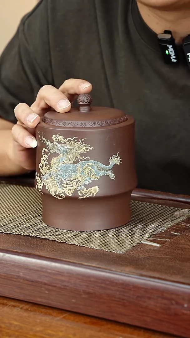 宜兴原矿紫砂茶叶罐