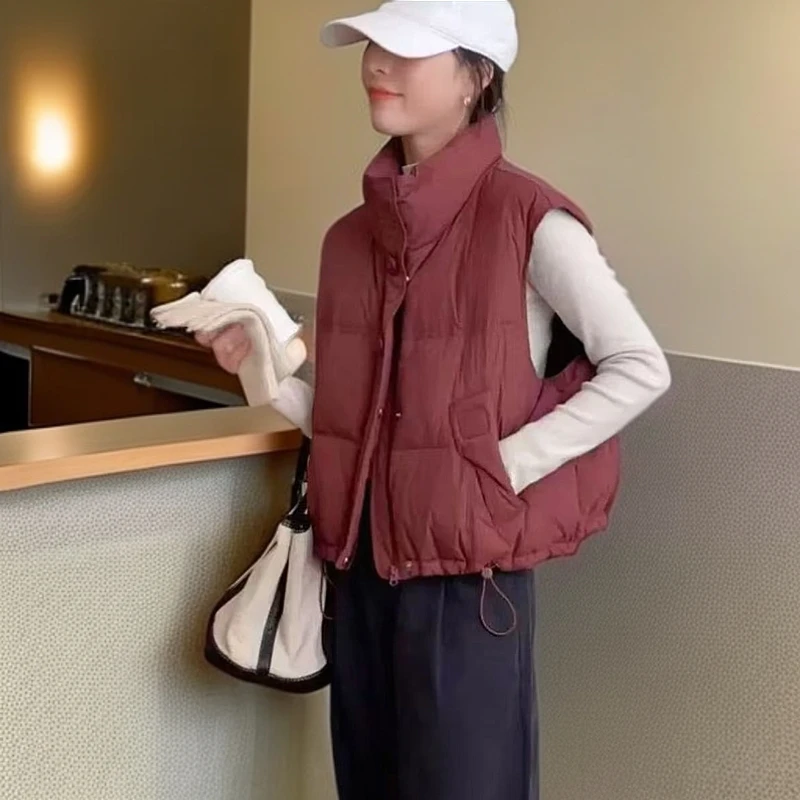 【锦衣服饰】8980 时尚女显瘦外穿宽松韩版羽绒马甲