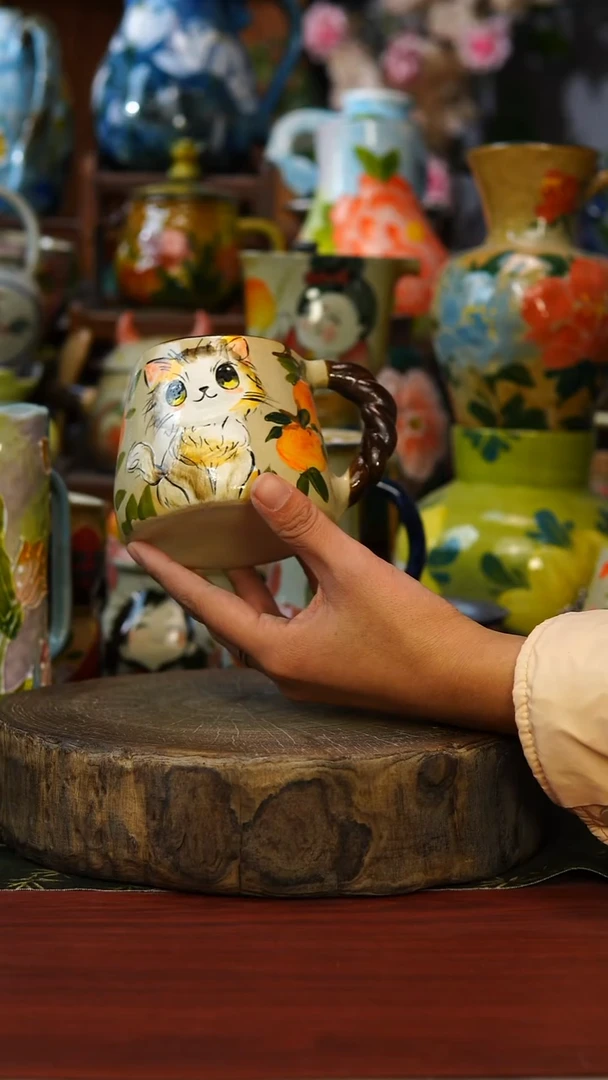 花瓶/杯子/碗31号景德镇手工手绘釉下彩