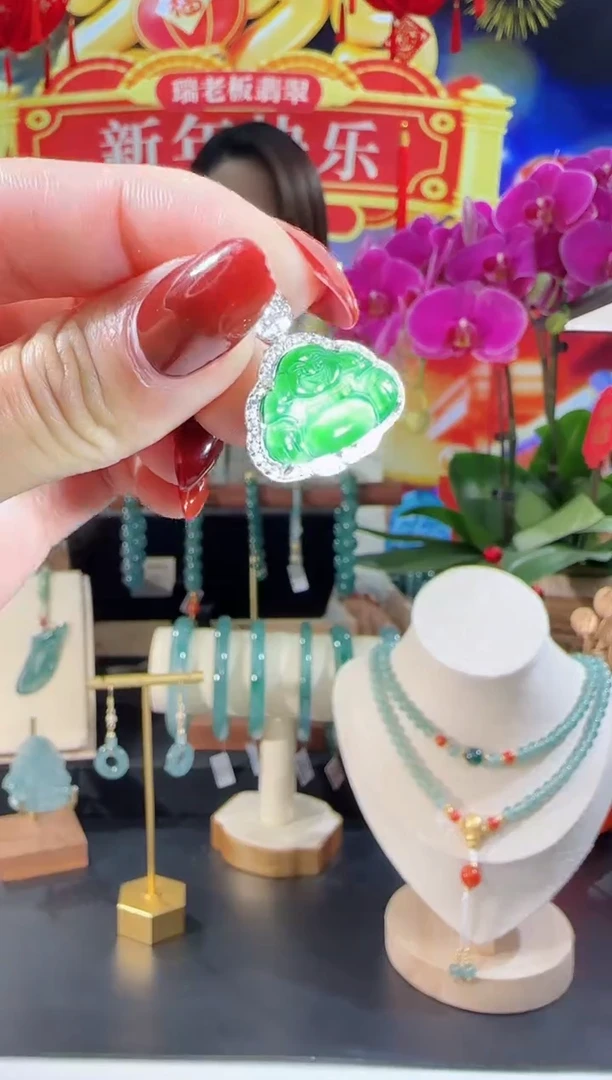 【闪购商品】翡翠吊坠(不含链)合金佛公多样性发一