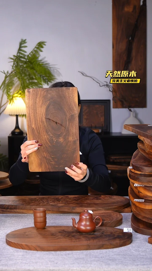 木北美黑胡桃原木.干裂疤结不属于商品质量问题完美主义者慎拍