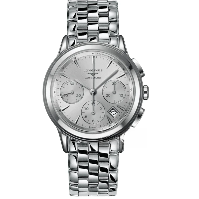 99新 Longines/浪琴 军旗计时自动男表L4.803.4.72.6表径39