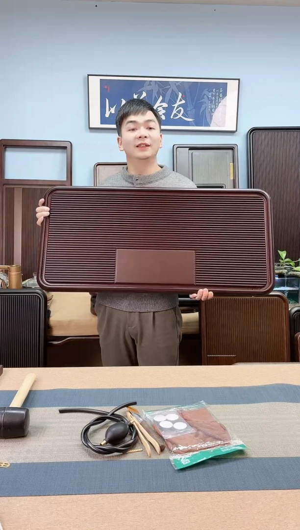 【闪购商品】凌龙红色款式茶盘90*43*4
