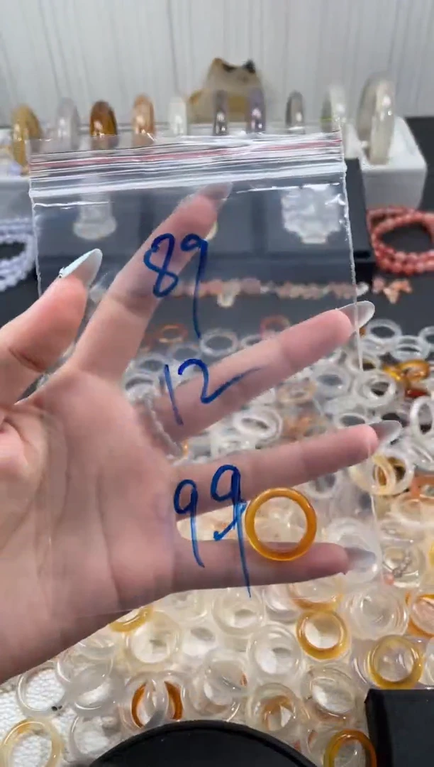 玛瑙/玉髓戒圈未镶嵌89