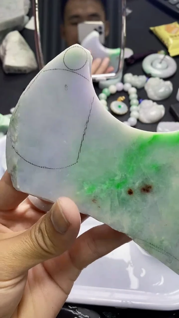 裸石翡翠天然缅甸A货【海】15