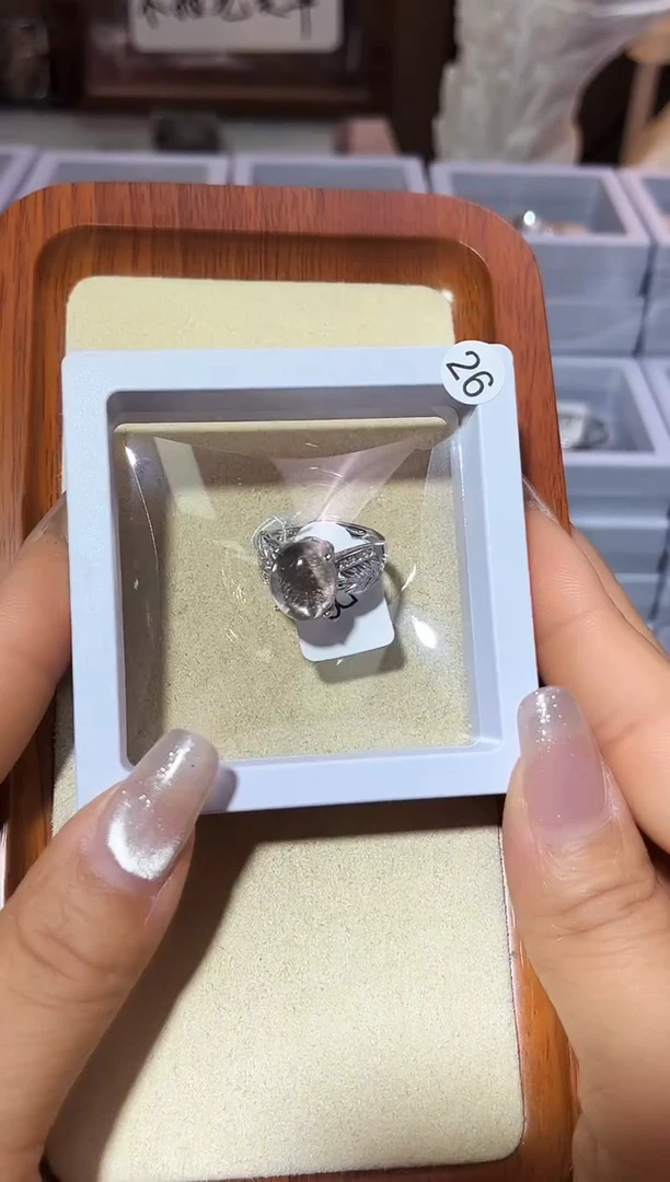 【闪购商品】水晶戒指银S925镶嵌定制