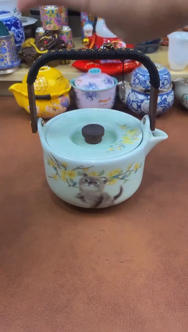 陶瓷茶具摆件旅行套组