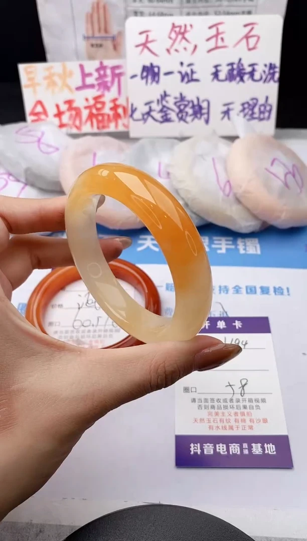 未镶嵌手镯石英质玉j194-HB58+