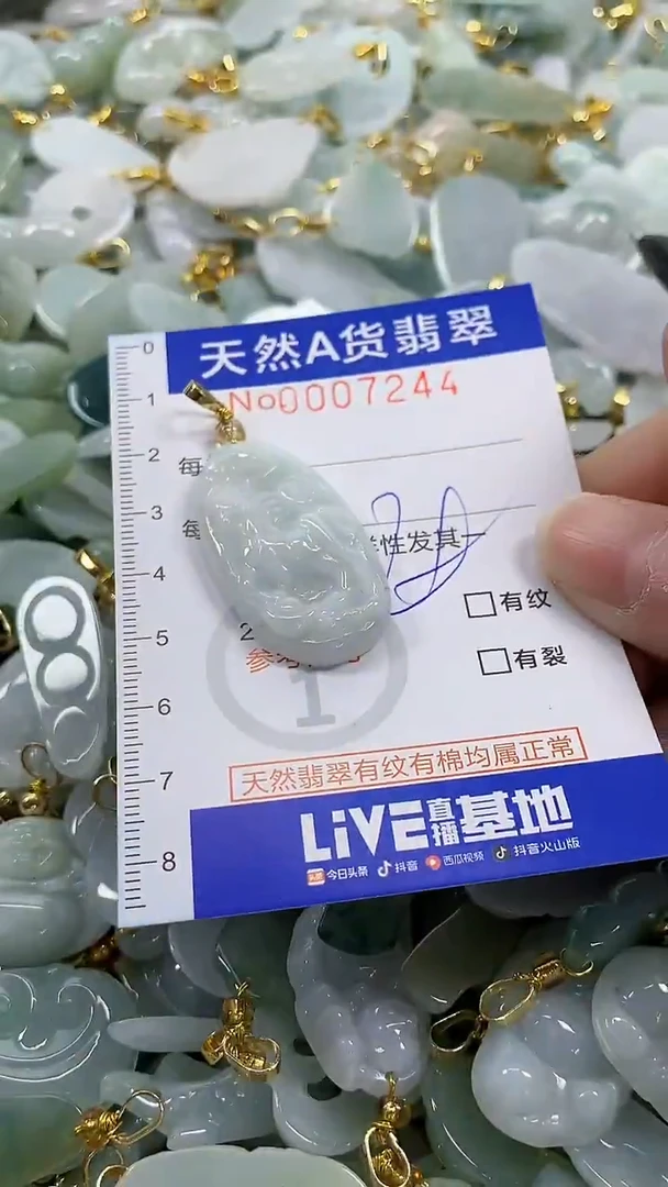 颈饰未镶嵌翡翠纯天然a货翡翠